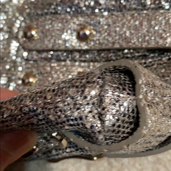 Like New Rare JIMMY CHOO silver purse. - Picture 8 of 11